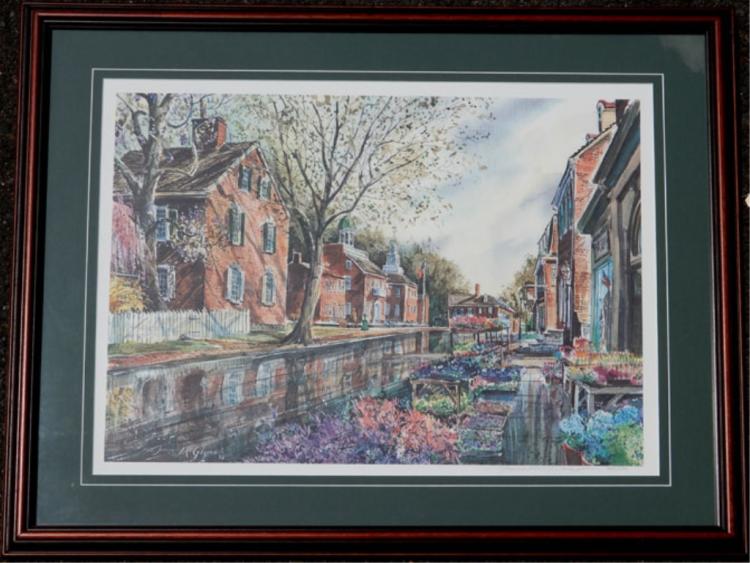 750x563 W. James Mcglynn Screen Print On Paper - W James Painting