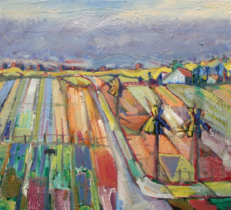 767x700 Morning Sun Burning Off The Fog By James Hartman - W James Painting