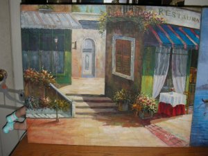 300x225 Oil Canvas Paintings Signed By W James - W James Painting