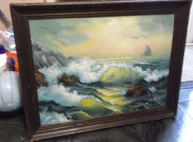 396x292 Old Oil Painting Seascape Wjames For Sale In Clondalkin, Dublin - W James Painting