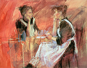 300x234 Waitress Paintings Fine Art America - Waitress Painting