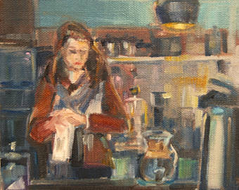 340x270 Waitress Painting Etsy - Waitress Painting