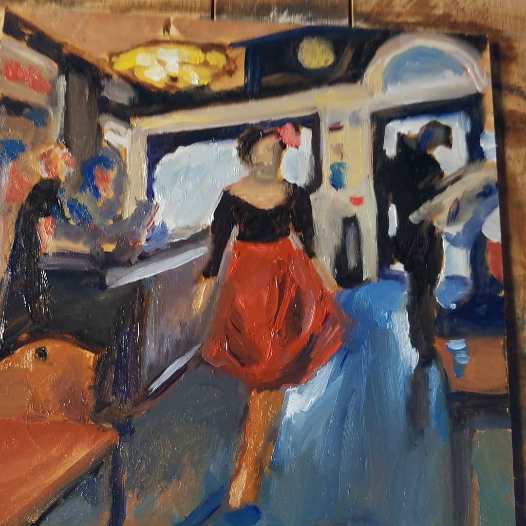 1080x1080 Why I Am Painting (And Decided To Take Social Security - Waitress Painting