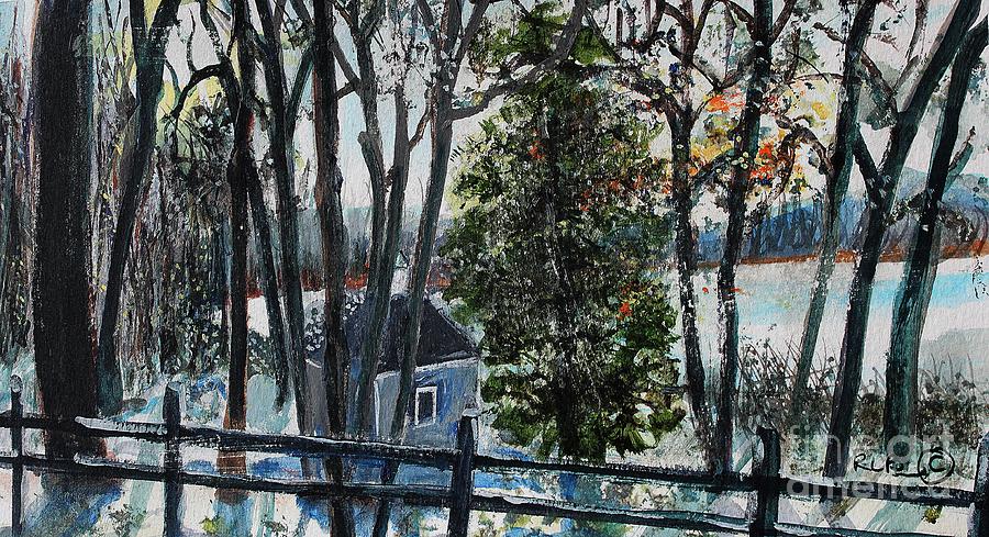 900x489 Out Of The Woods At Walden Pond Painting By Rita Brown - Walden Painting