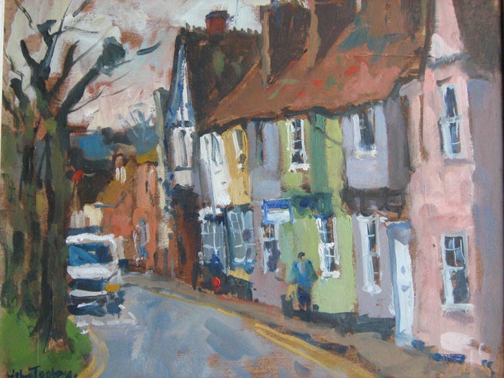 733x550 Castle Street, Saffron Walden By Artist John Tookey - Walden Painting