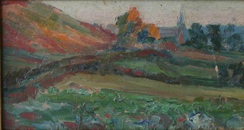 500x268 Country Landscape By Lionel Walden - Walden Painting