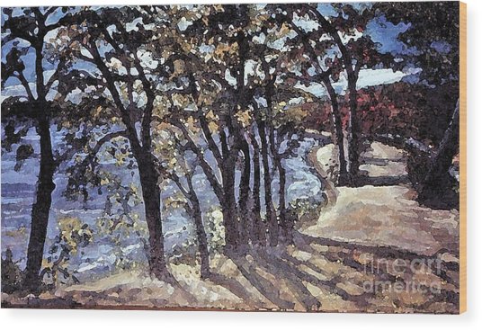 536x367 Fall Afternoon At Lake Walden Painting By Rita Brown - Walden Painting