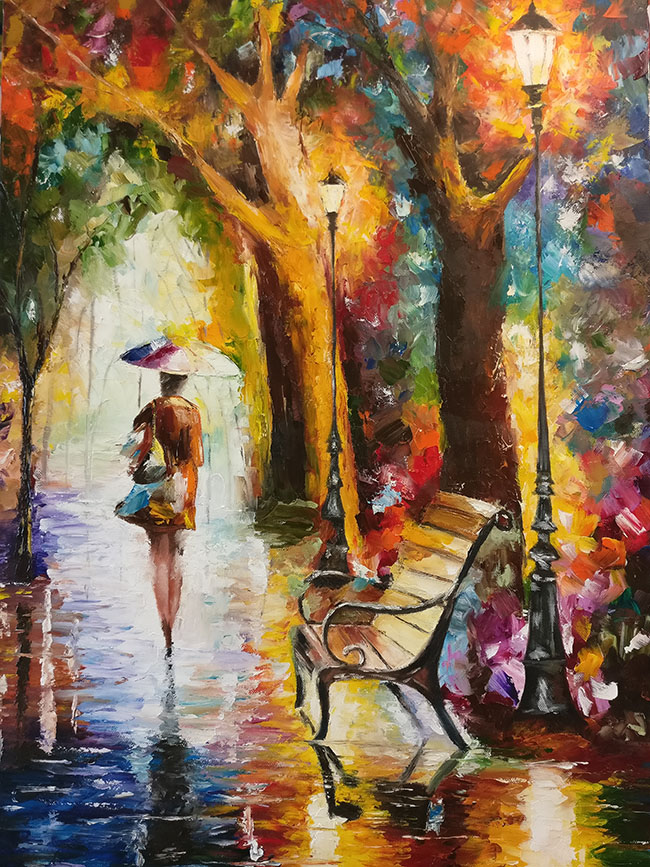 650x867 Walk In The Park Sandra - Walk In The Park Painting