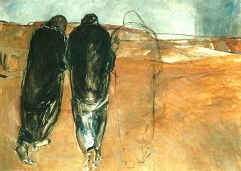 350x248 Road To Emmaus Jesus Walks With Us On The Road Of Life - Walk To Emmaus Painting