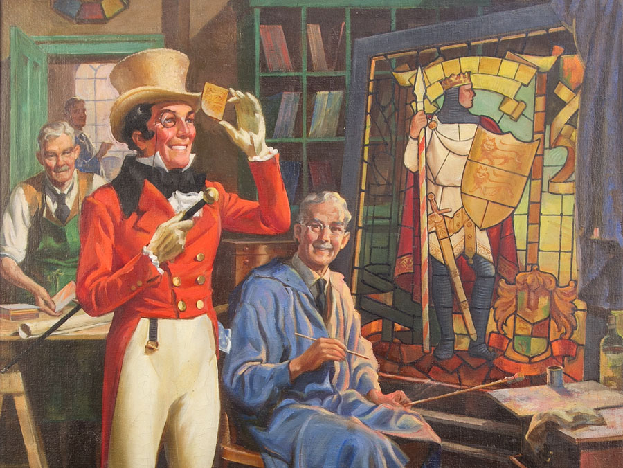 900x676 C1930 Johnny Walker Original Advert Oil On Board Painting Ebay - Walker Painting