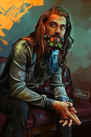 364x550 Painting Of Tom Payne (Jesus, The Walking Dead) Posters By Han - Walking Dead Painting
