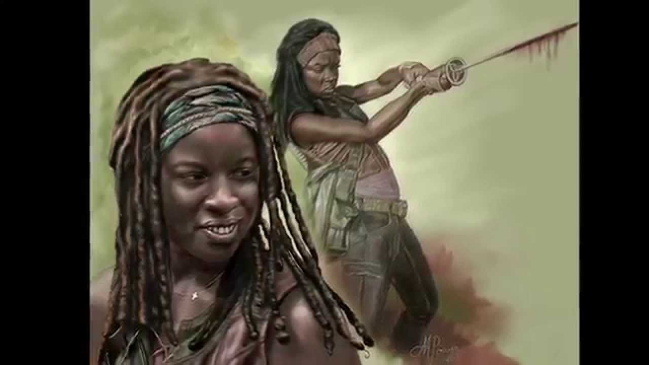 1280x720 Digital Painting Study - Walking Dead Painting
