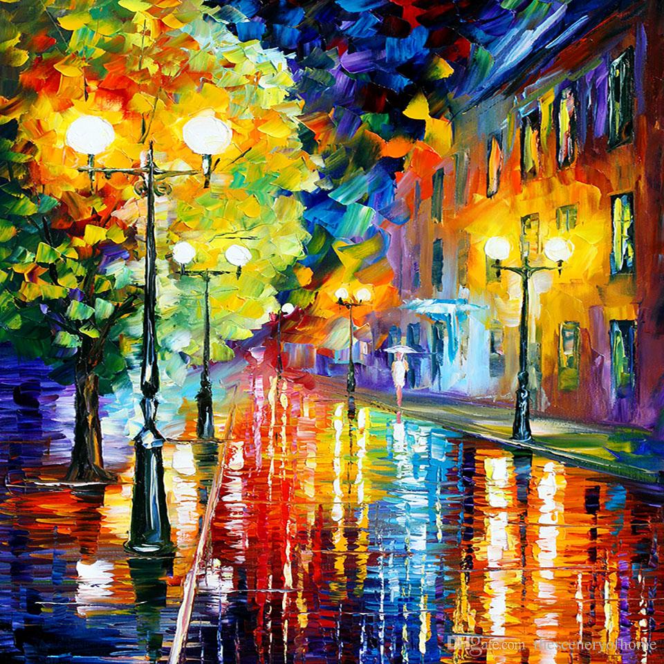 Walking In The Rain Painting at PaintingValley.com | Explore collection ...