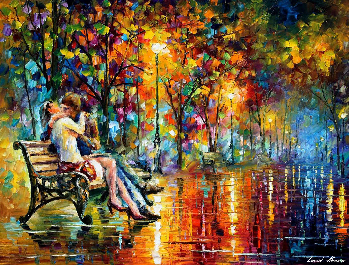 Walking In The Rain Painting Artist At Paintingvalley Com