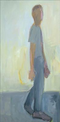 197x400 Jeremy Scrine Walking Man 2 Archive Paintings - Walking Man Painting