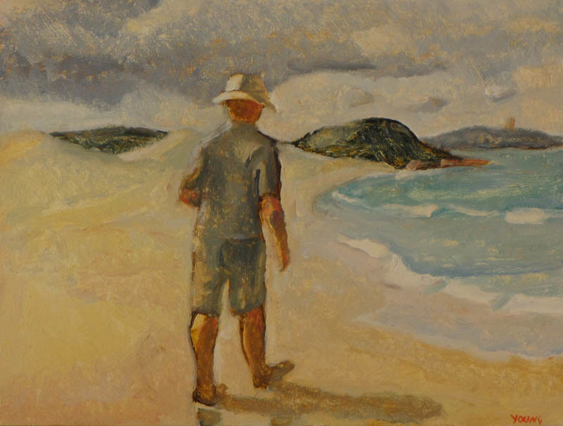 800x605 Artwork By Jock Young - Walking Man Painting