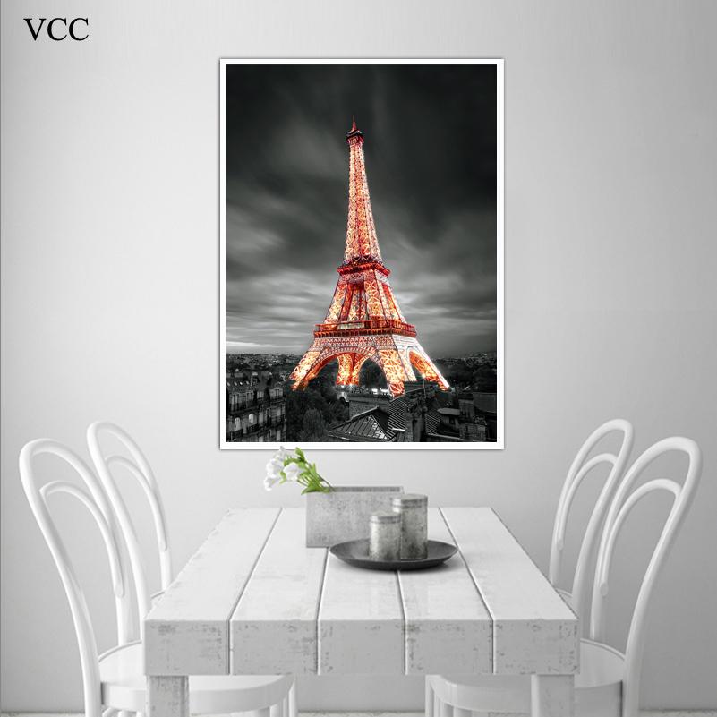 801x801 Paris Eiffel Tower Picture Canvas Art,paintings On The Wall Art - Wall Art Canvas Painting