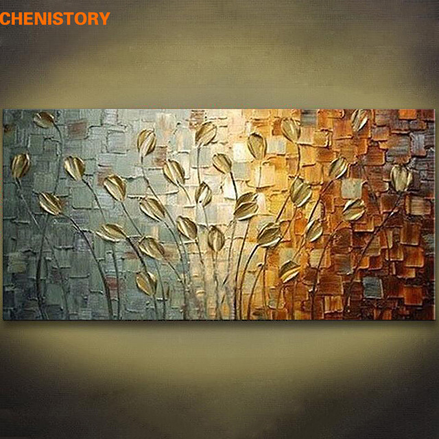 640x640 Unframed Handmade Texture Knife Flower Tree Abstract Modern Wall - Wall Art Painting