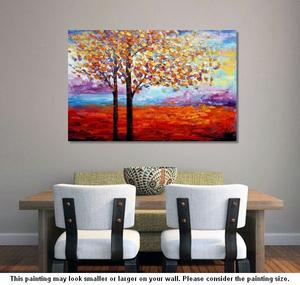 300x285 Landscape Painting, Tree Oil Painting, Canvas Art, Wall Art - Wall Art Painting Tree