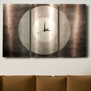 300x300 Metal Abstract Modern Large Steel Silver Wall Art Clock Painting - Wall Clock Painting