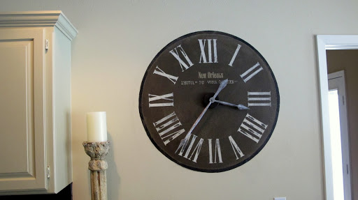 512x287 Painted Wall Clock (It Works Too!) - Wall Clock Painting