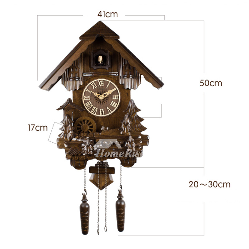 800x800 Unique Wall Clocks Cuckoo Telling Time Wood 20 Inch Living Room - Wall Clock Painting