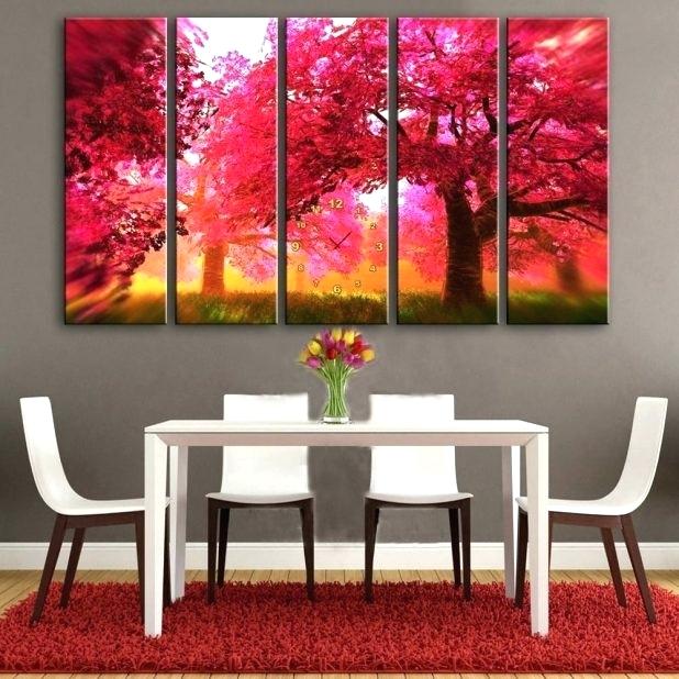 618x618 Wall Clock Painting Best Wall Clocks Images On Canvas Designs - Wall Clock Painting