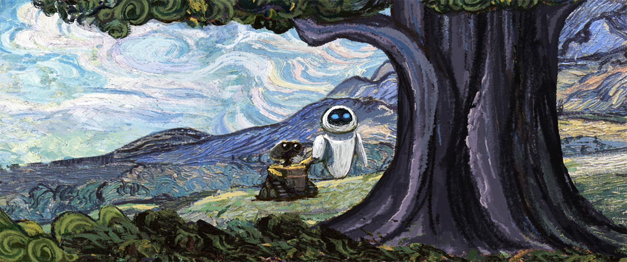 1280x535 (2008) Art Of The Title - Wall E Painting