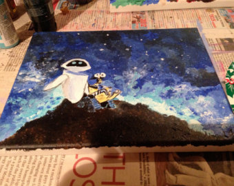 340x270 Wall E And Eve Print - Wall E Painting