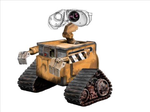 480x360 Wall E Painting - Wall E Painting
