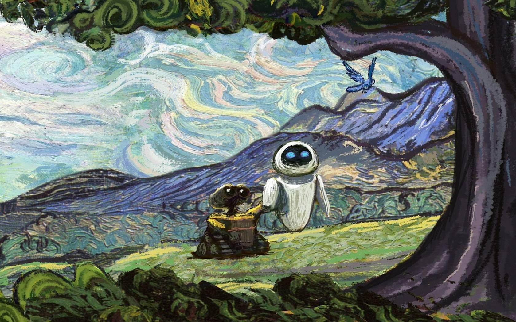 1680x1050 Paintings, Wall E, Artwork Wallpapers - Wall E Painting
