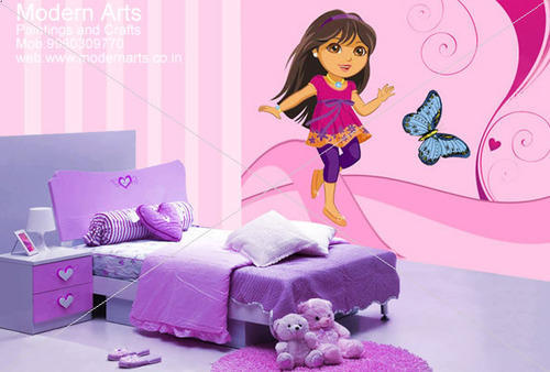 500x338 Kids Bedroom Wall Painting For Girls - Wall Painting For Girls