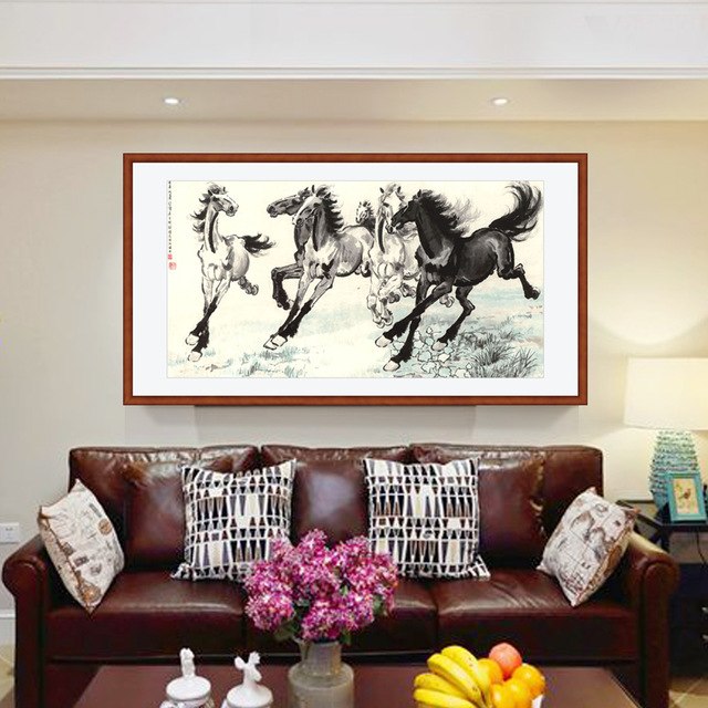 640x640 Chinese Decorative Painting Study Living Room Bedroom Wall - Wall Painting Of Animals