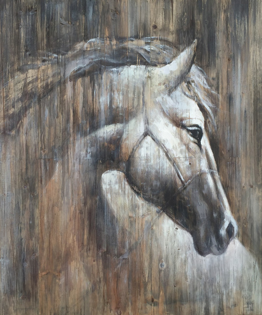 534x640 Wall Decor Painting Texas Horse I - Wall Painting With Horses