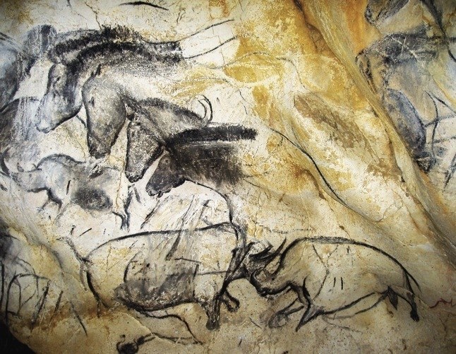 Wall Painting With Horses Chauvet Cave at PaintingValley.com | Explore ...