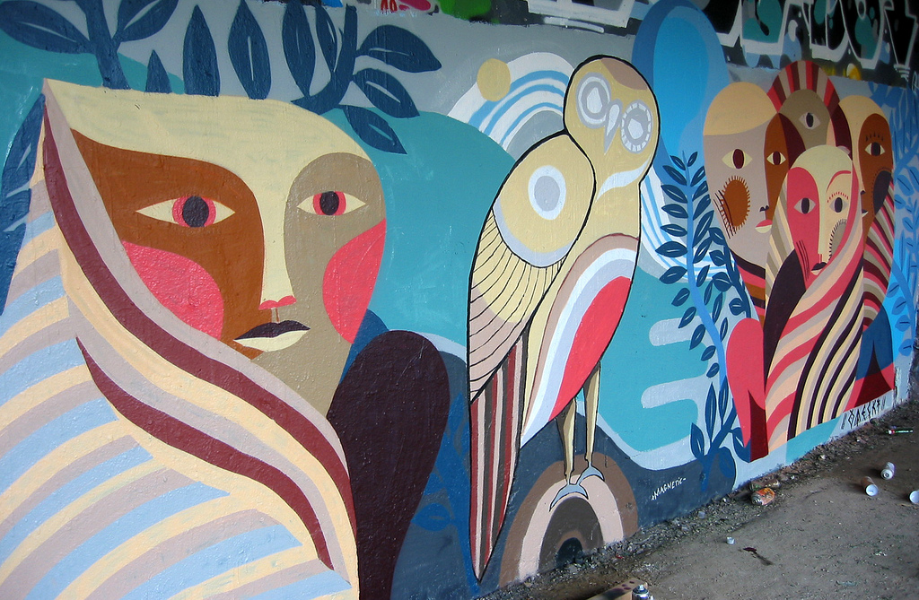 1024x669 Street Art - Wall Street Painting