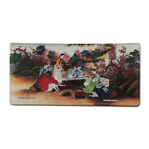 300x300 Korean Folk Painting Genuine Leather Women Bi Fold Clutch Long - Wallet Painting
