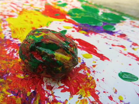 450x338 Walnut Painting Easy Art For Kids - Walnut Painting