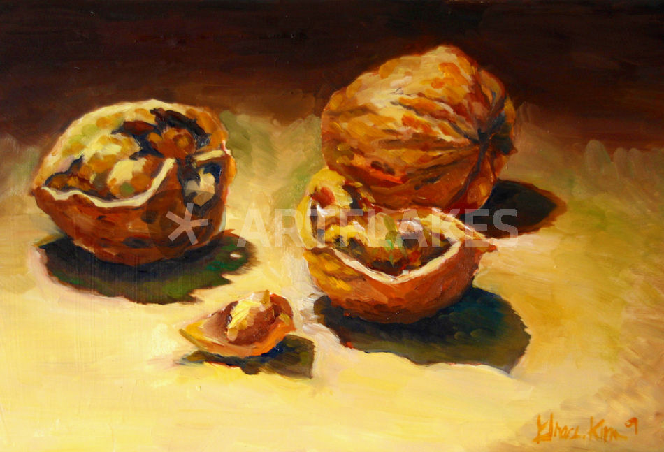 950x647 Walnuts Painting Art Prints And Posters By Grace Kim - Walnut Painting