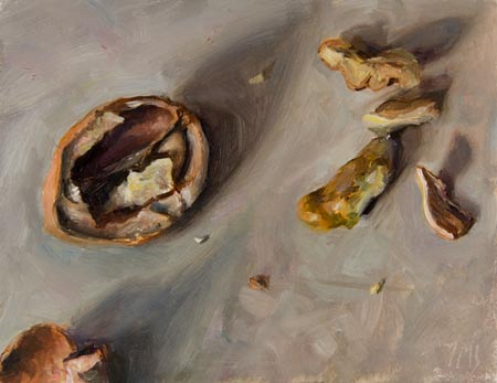 450x347 Daily Paintings Walnut Postcard From Provence - Walnut Painting