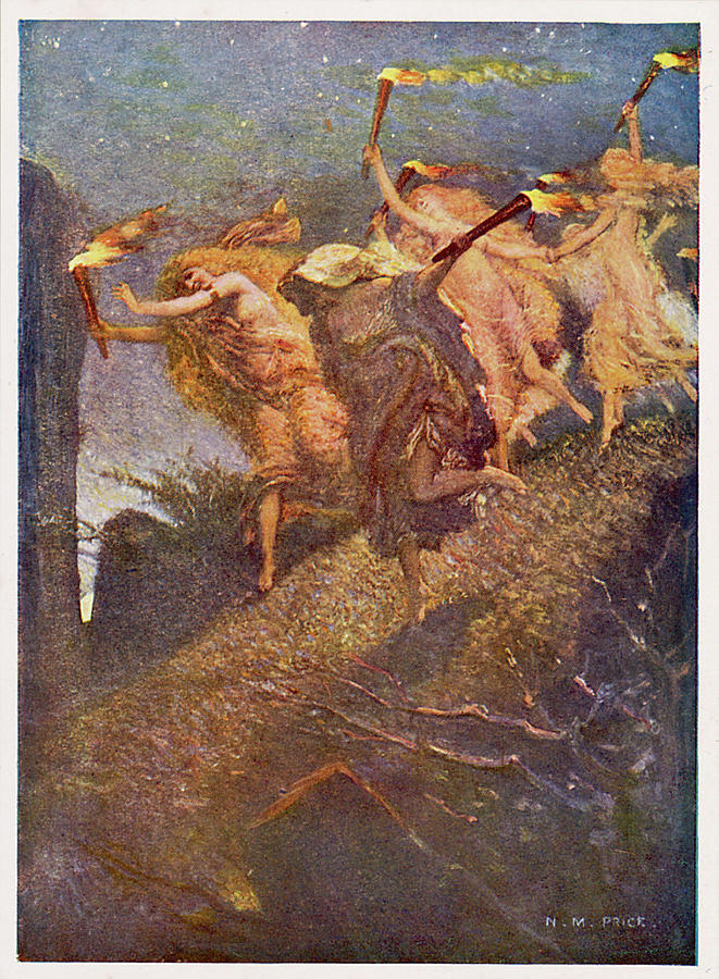 661x900 On Walpurgisnacht, The Eve Of May Day Drawing By Mary Evans - Walpurgisnacht Painting