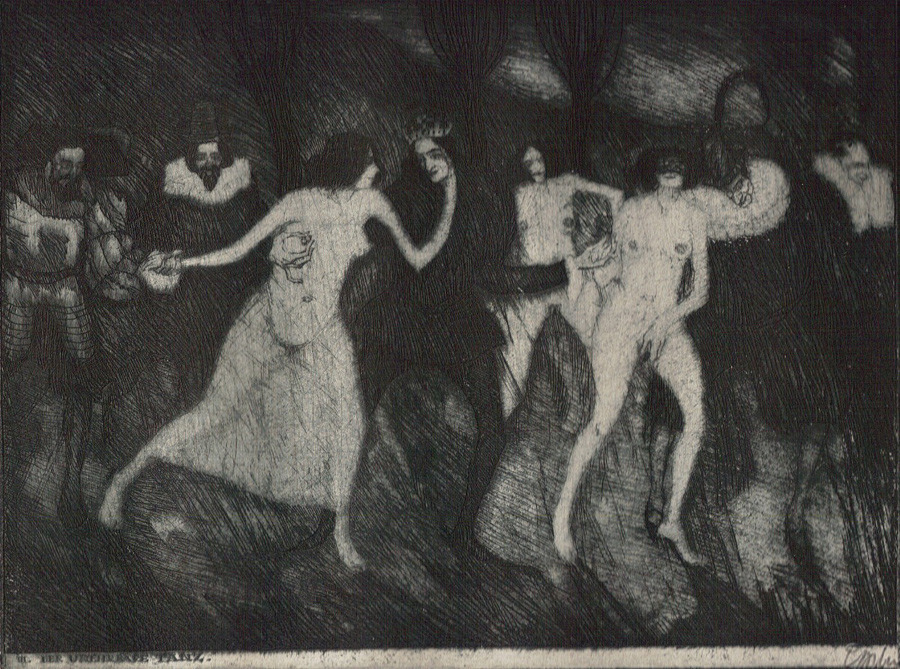 900x669 Walpurgisnacht, Or Witches' Night Harlow's Museum Of Horror - Walpurgisnacht Painting