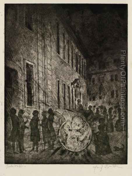 453x600 Walpurgisnacht In Weimar Oil Painting Reproduction By Erich - Walpurgisnacht Painting