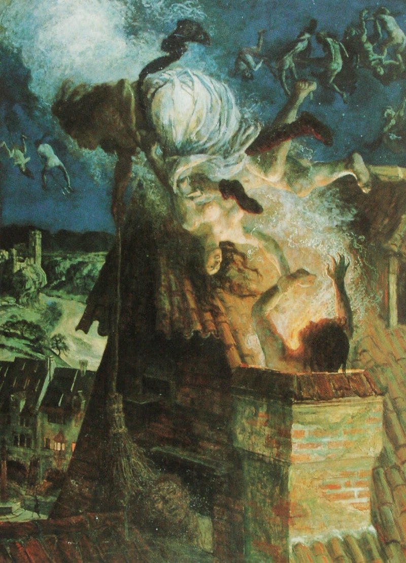 800x1110 Artwork By Albert Welti - Walpurgisnacht Painting
