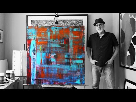 480x360 Gregory S. Walsh Painting Aquamarine On Orange - Walsh Painting