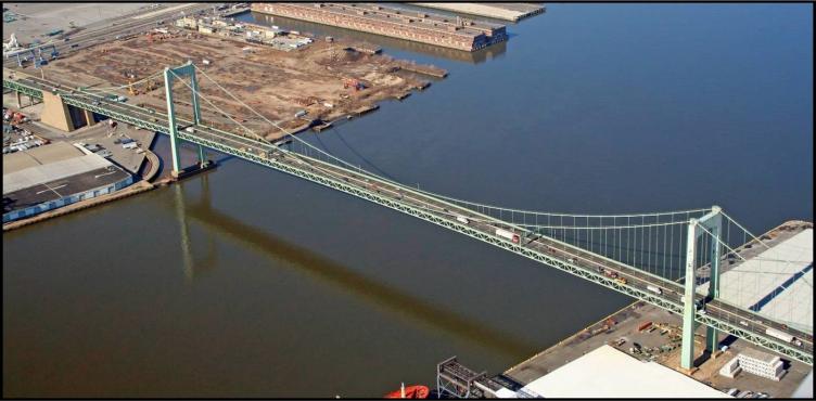 752x370 Planphilly Construction Work Advances On Walt Whitman Bridge - Walt Whitman Bridge Painting