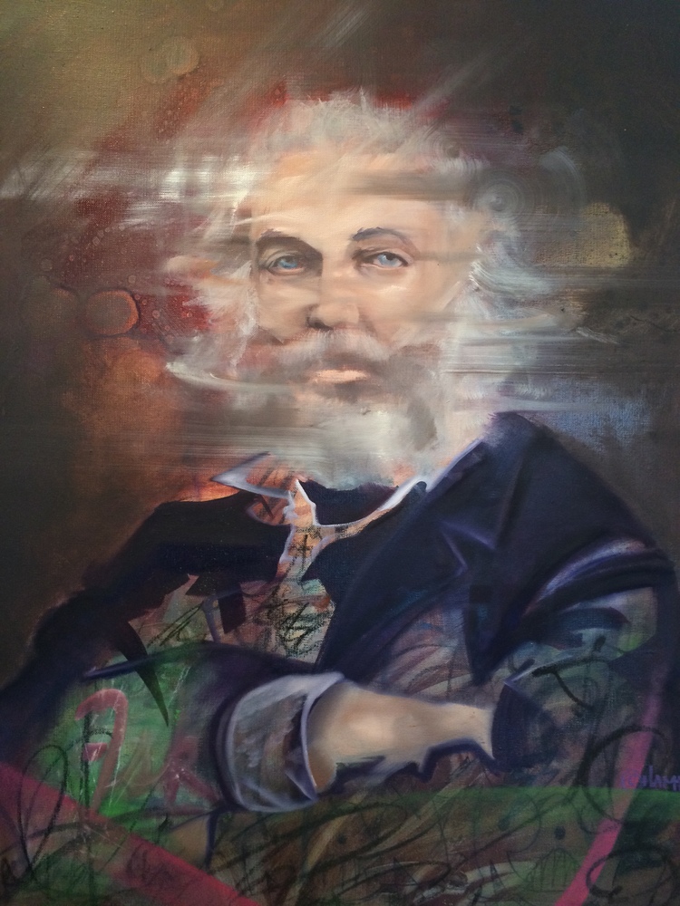 750x1000 Select Paintings 2013 2017 Dan Hampe - Walt Whitman Painting