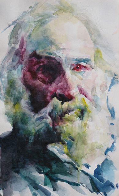 389x640 Walt Whitman Beard Art, Watercolor And Paintings - Walt Whitman Painting