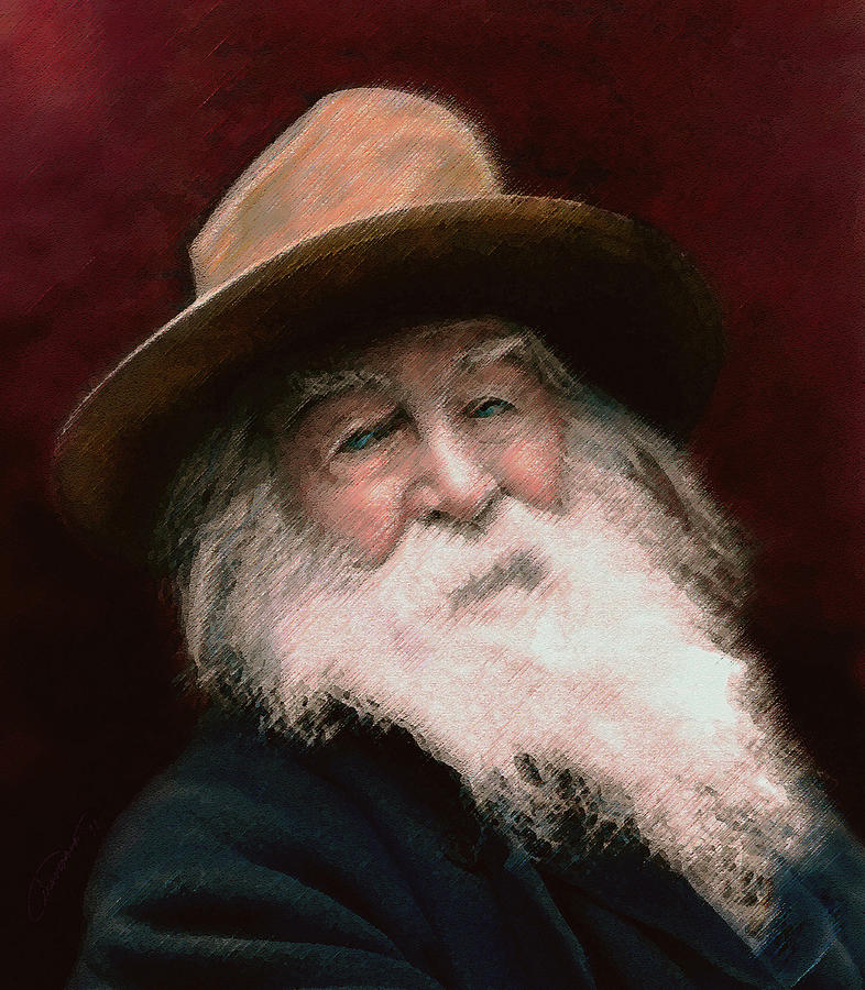 786x900 Walt Whitman Painting By John Travisano - Walt Whitman Painting