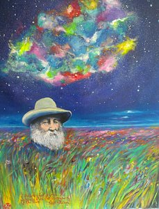 229x300 Walt Whitman Paintings Pixels - Walt Whitman Painting
